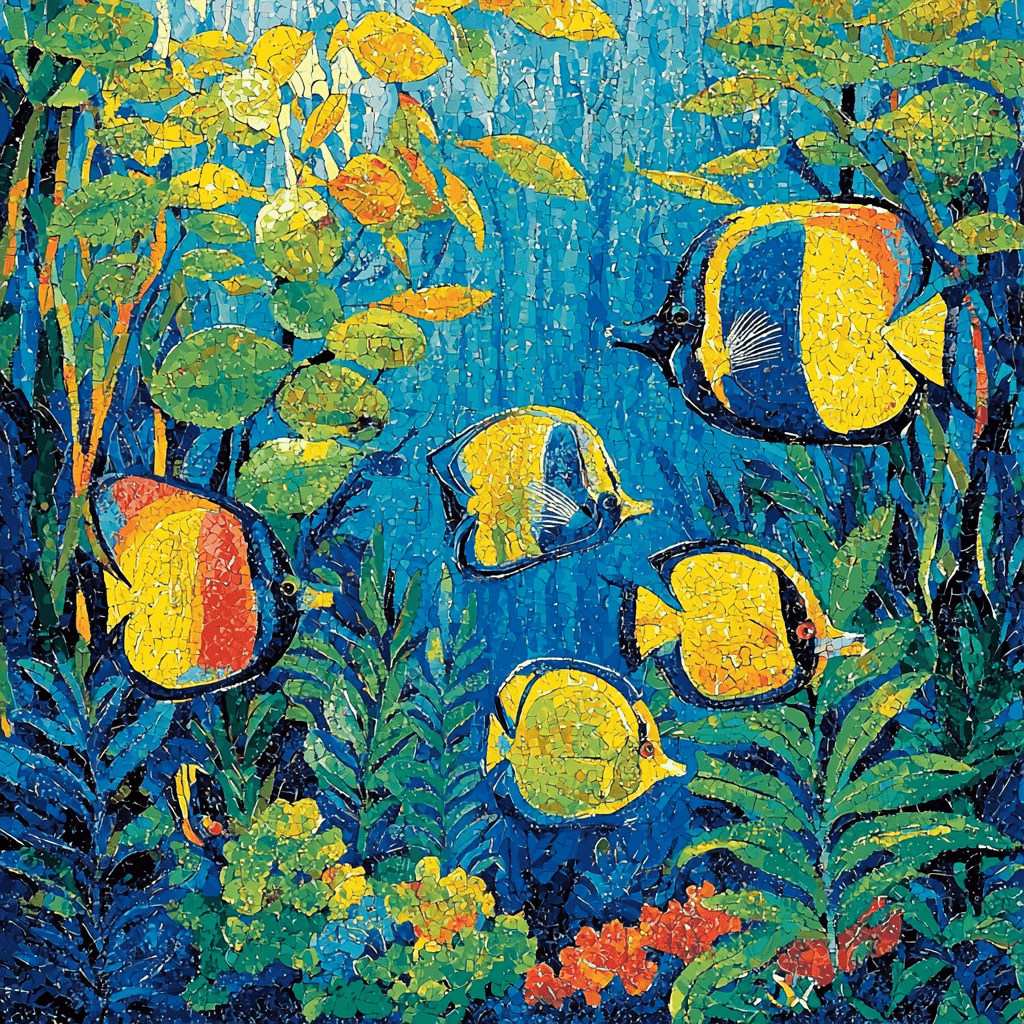 Paul Gauguin Inspired Underwater Fantasy DIY Paint By Numbers