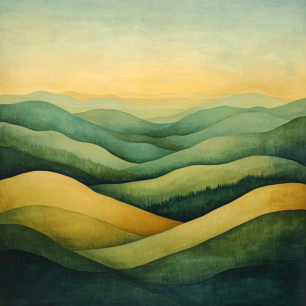 Nandalal Bose Inspired Elysian Landscapes DIY Paint By Numbers