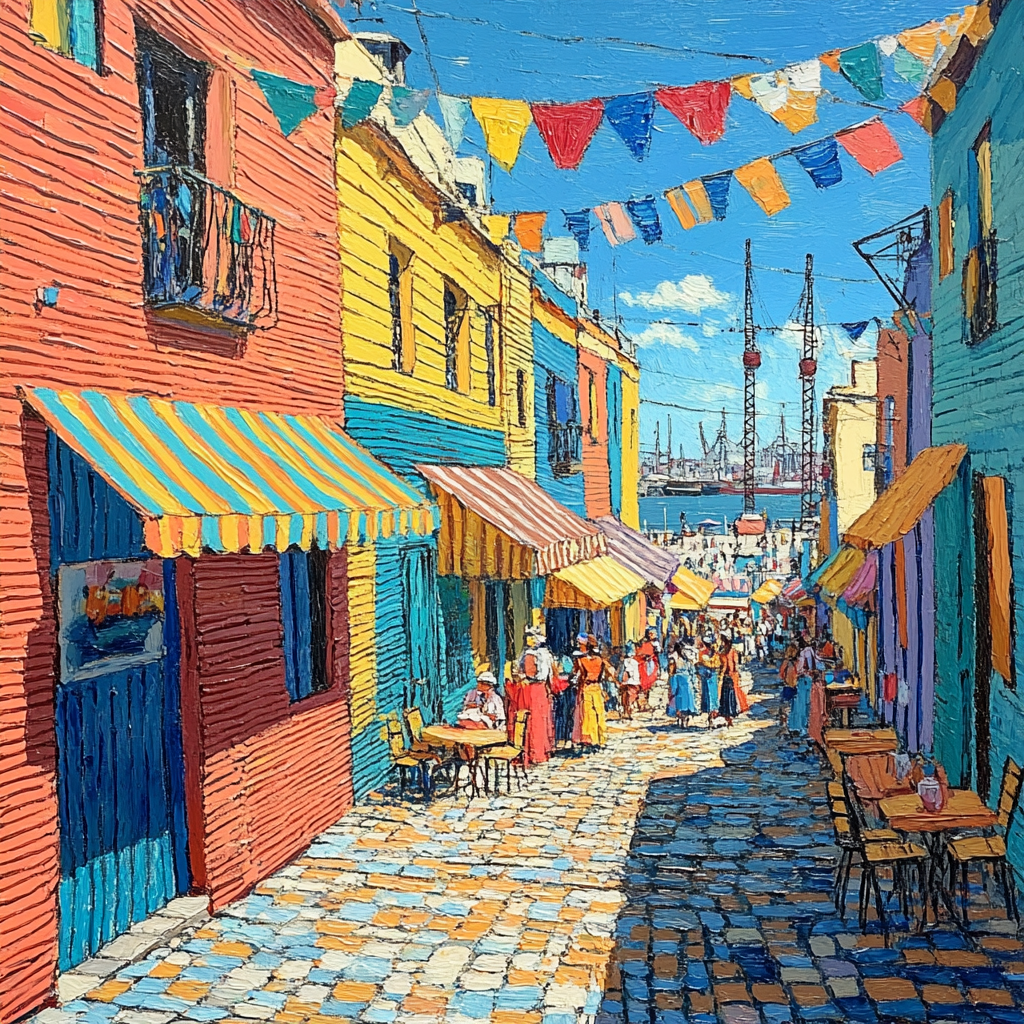 Caminito Color Promenade In La Boca - Buenos Aires, Argentina Paint by numbers kits