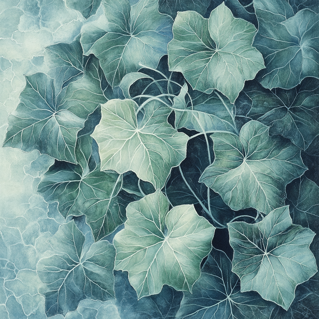 Leonardo Da Vinci Inspired Frosted Leaf Reliquary painting number kit