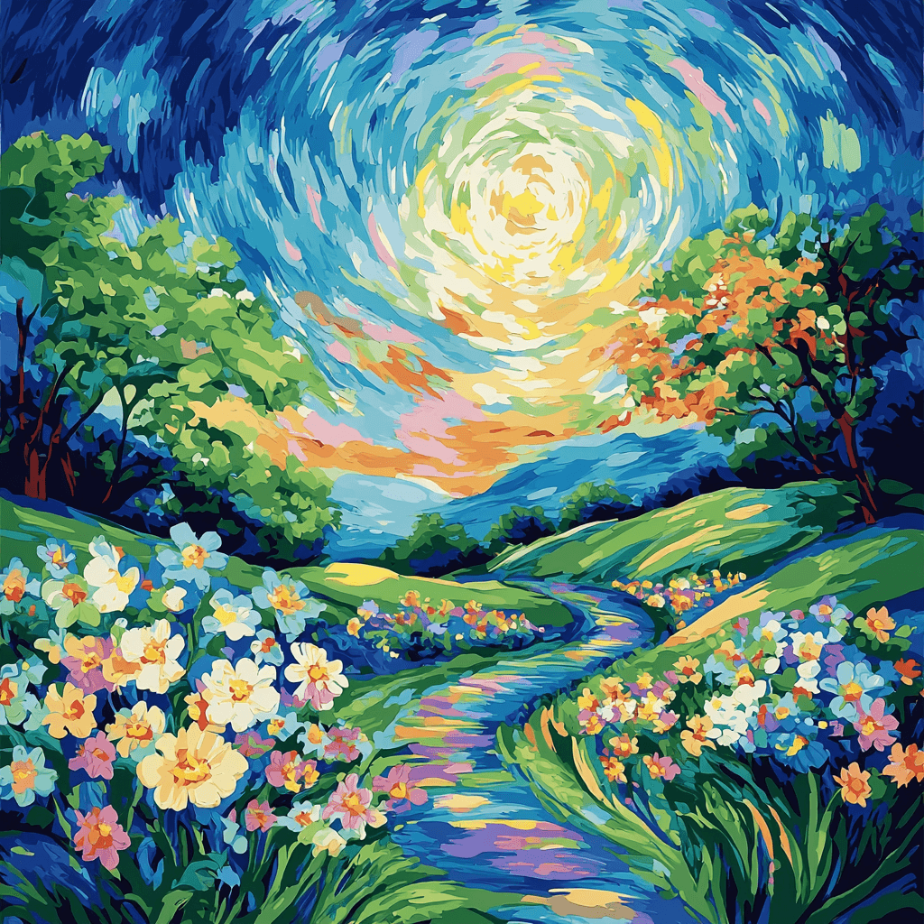 Vincent Van Gogh Inspired Nature Bliss DIY Paint By Numbers