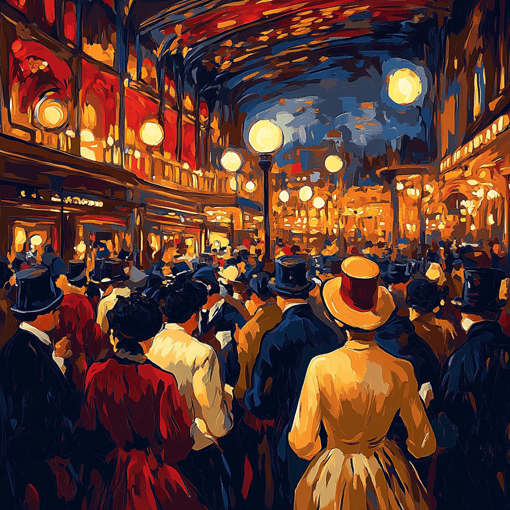 Henri Toulouse-Lautrec Inspired Paris Opera Scene paint by number