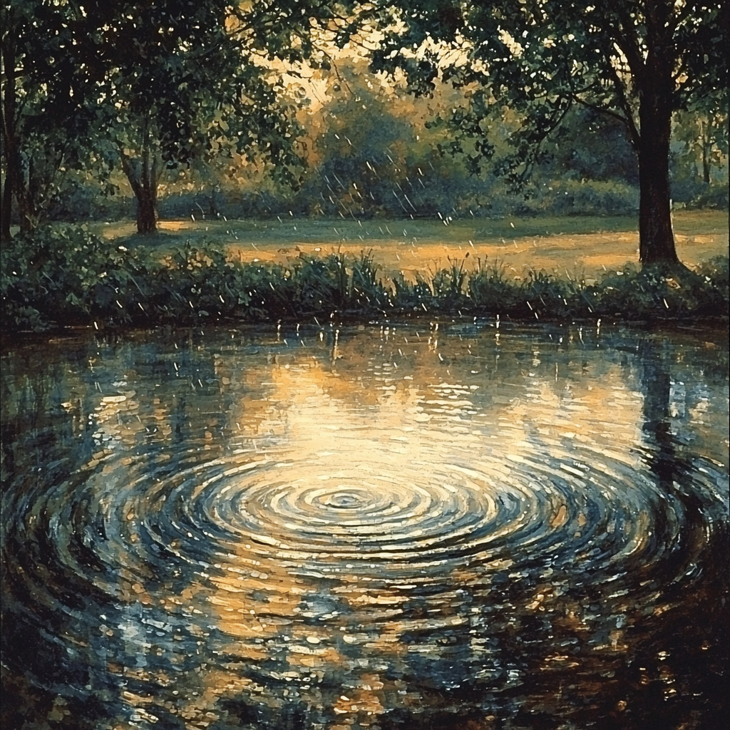 Edgar Degas Inspired Reflections In The Rain Paint By Numbers Kits