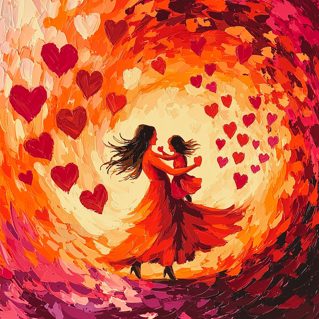 Dance Of The Hearts DIY Paint By Numbers