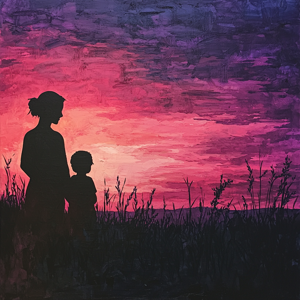Tender Moments At Twilight DIY Paint By Numbers