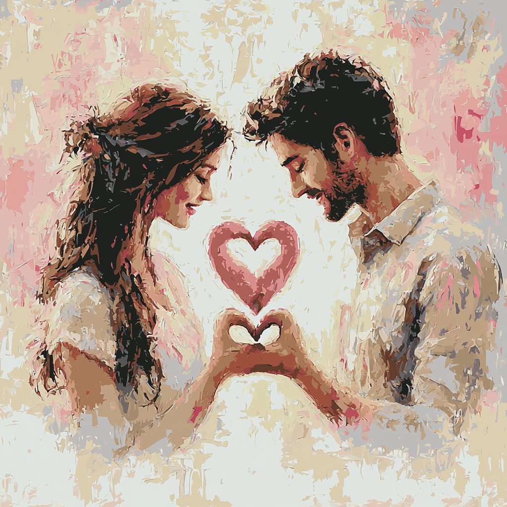 Hearts Entwined Paint By Color
