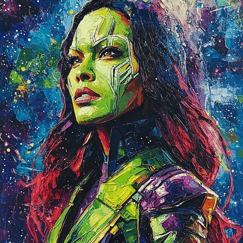 Zoe Saldana: The Galactic Wonder Of Gamora Paint By Numbers Kits