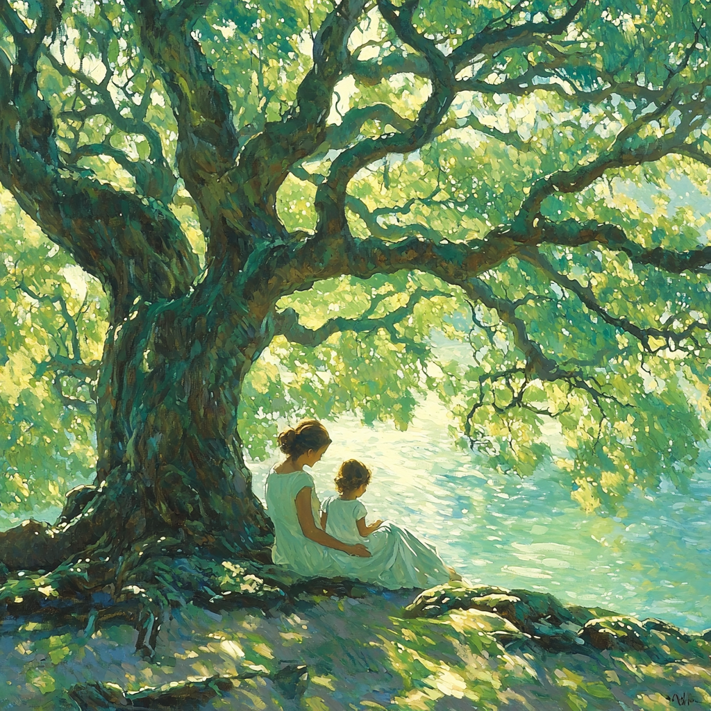 Under The Sunlit Canopy Painting By Numbers Kit