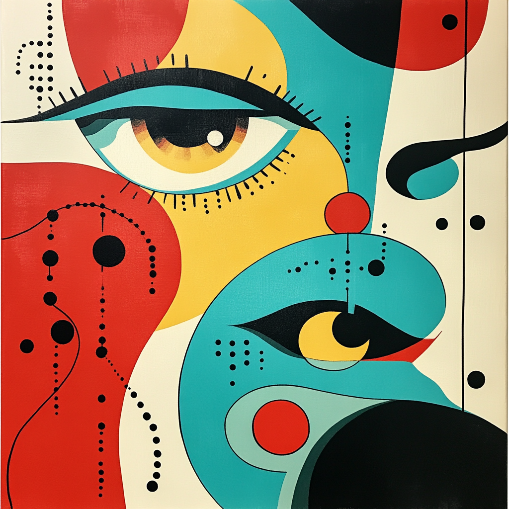 Joan Miró Inspired Playful Biomorphs Painting by numbers kit