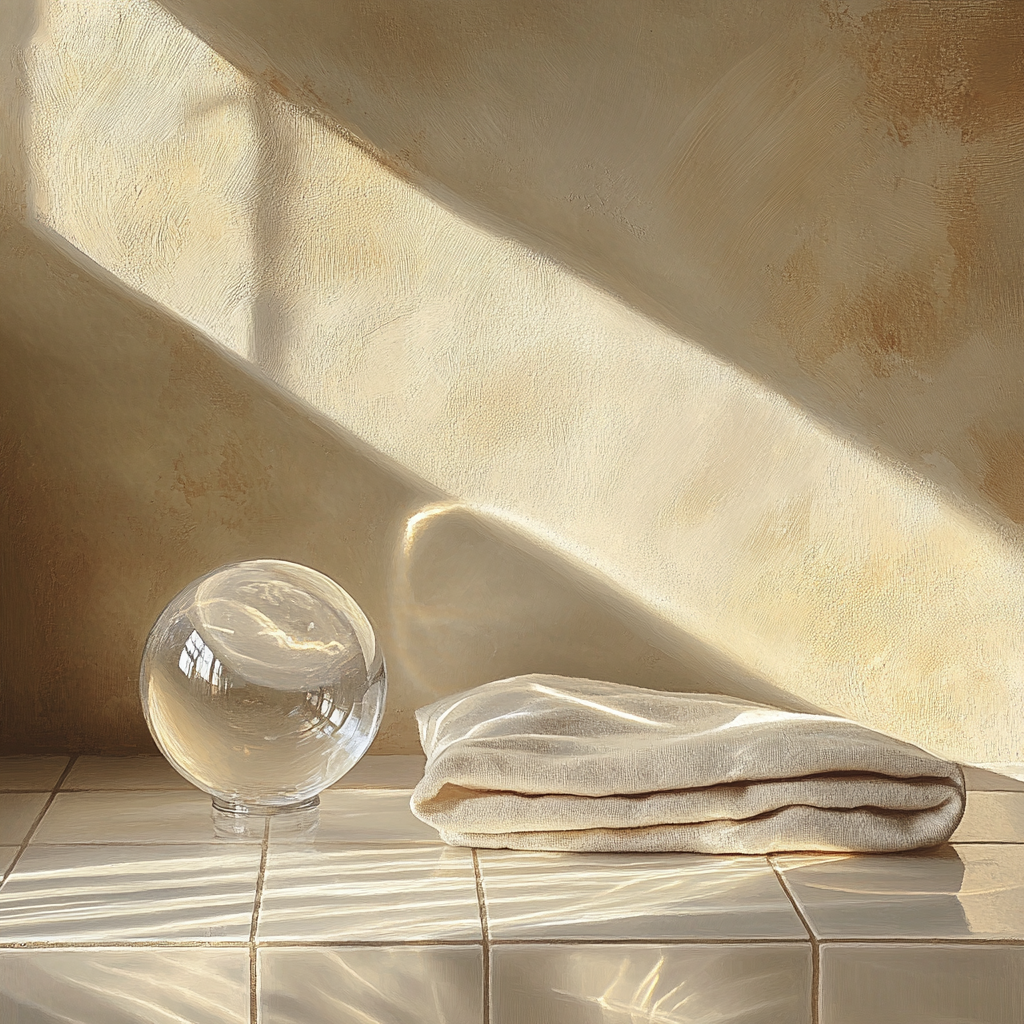 Johannes Vermeer Inspired Luminous Still Life With Glass Sphere painting number kit