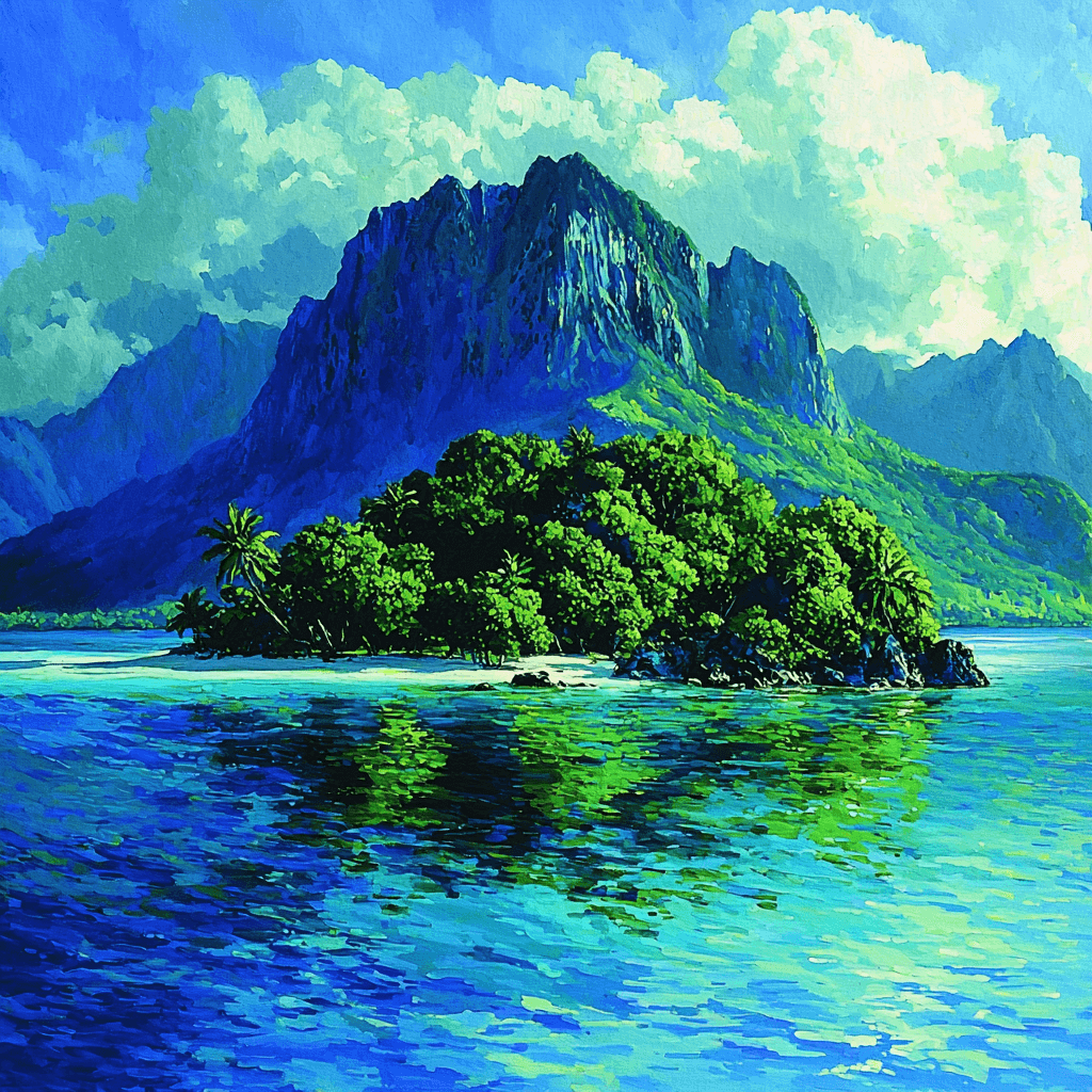 Paul Gauguin Inspired Mystic Island Dreamscape Painting By Numbers Kit