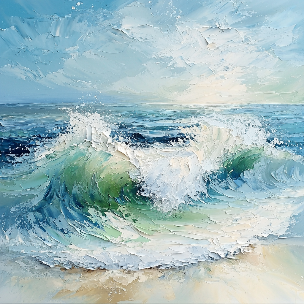 Paul Cézanne Inspired Echoes Of The Ocean Numbered Painting Kits