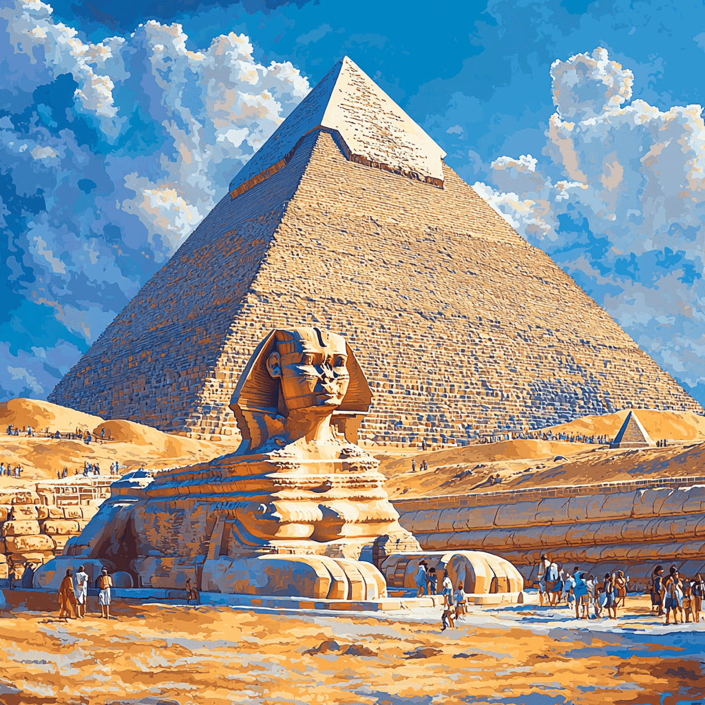 Giza Necropolis Paint By Color