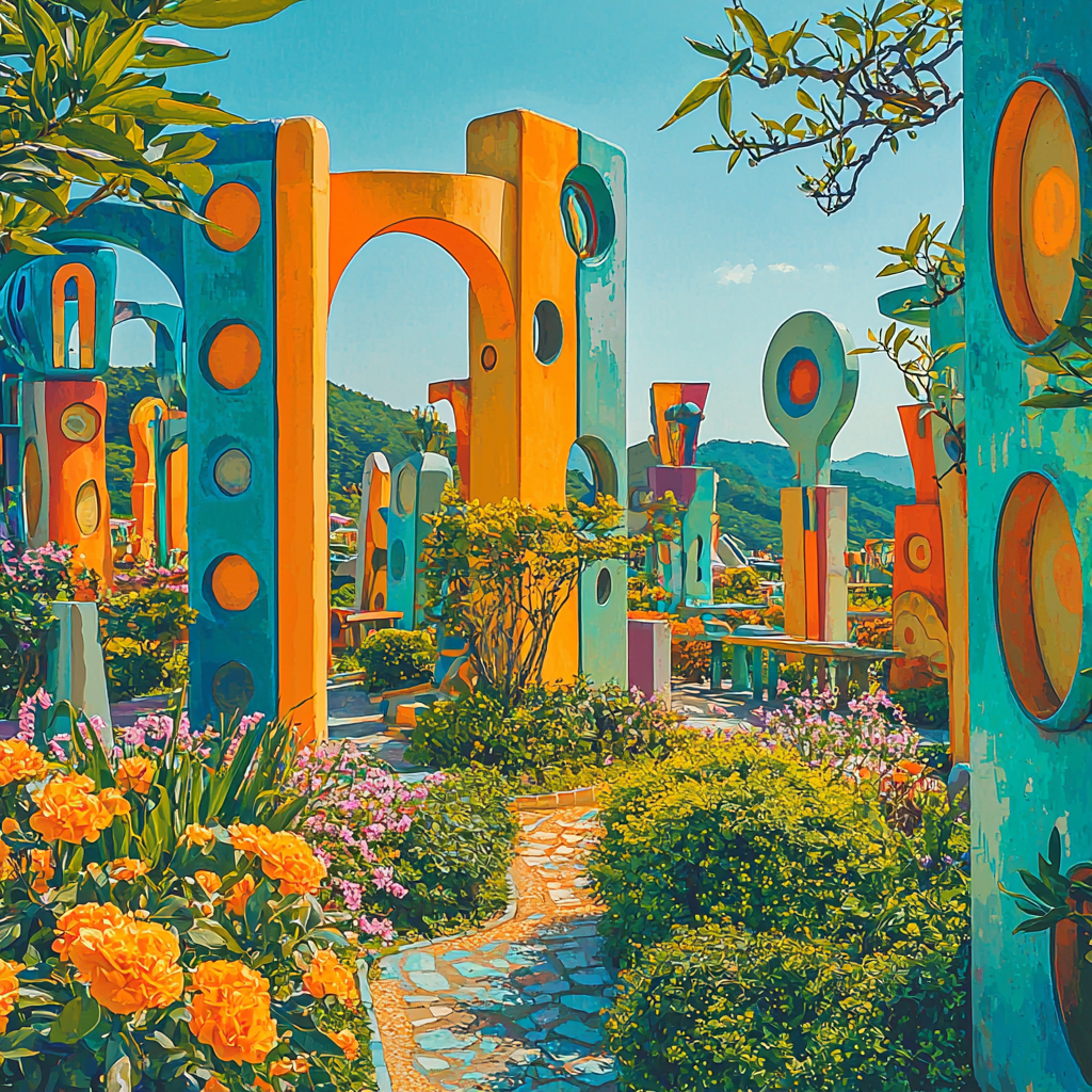 The Stunning Jeju Loveland Sculpture Park DIY paint by numbers