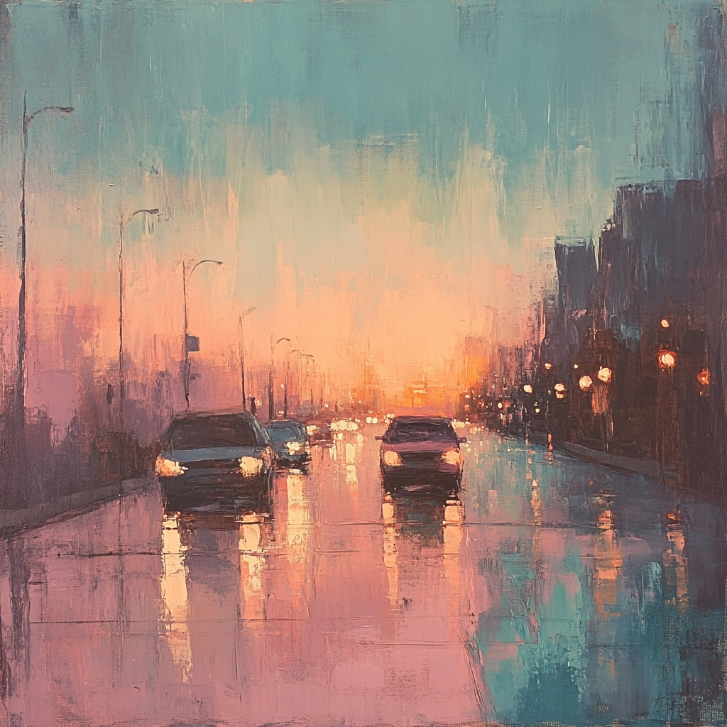 Edgar Degas Inspired Twilight Boulevard Echoes Numbered painting kits