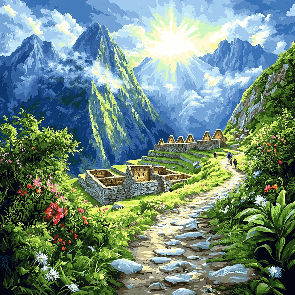 Hiking The Inca Trail Numbered Painting Kits