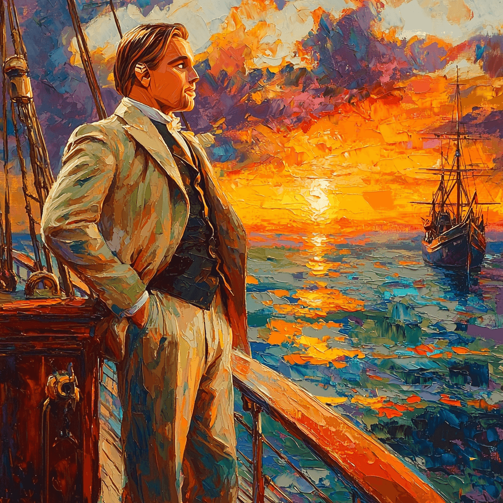 Leonardo DiCaprio: Navigating Titanic Dreams Painting Number Kit
