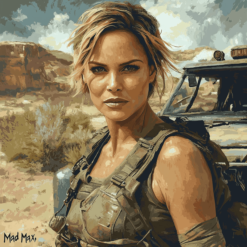 Charlize Theron: Warrior Grace On The Silver Screen Paint By Color