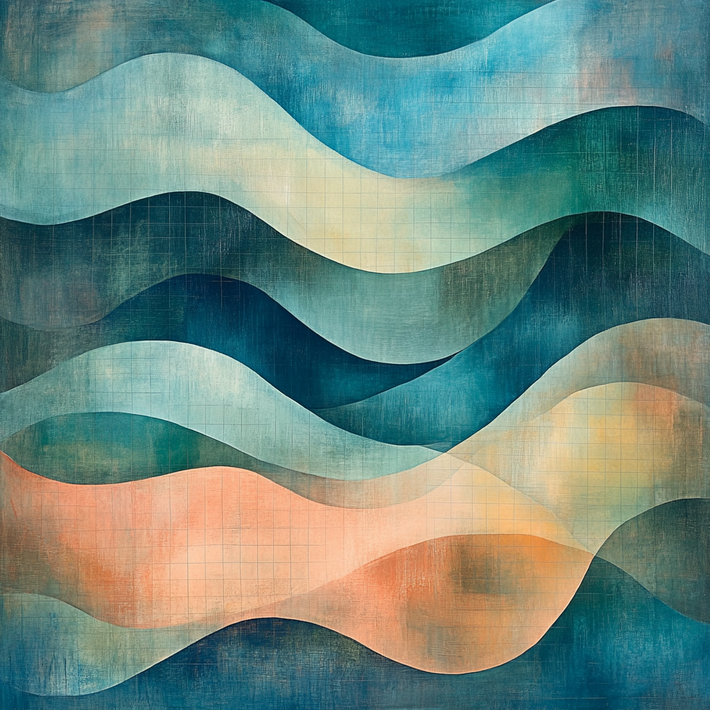 Paul Klee Inspired River Of Lines paint by numbers