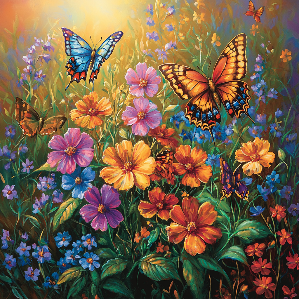 Mommy’s Butterfly Garden Painting By Numbers Kit