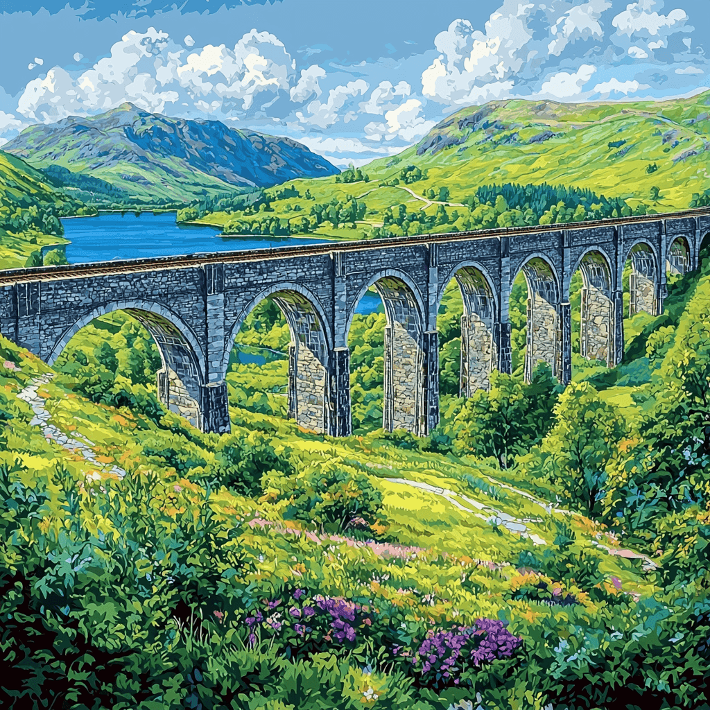 Glenfinnan Viaduct Painting By Numbers Kit