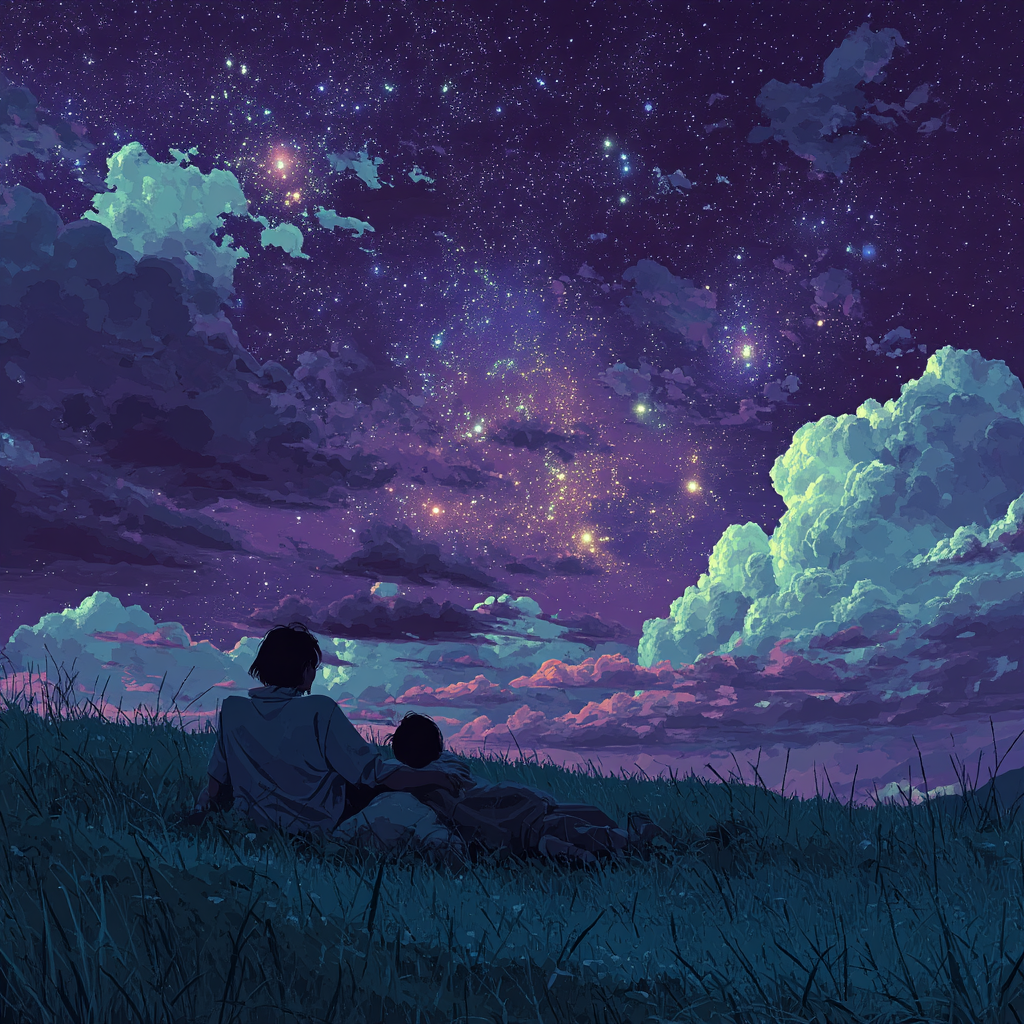 Starry Dreams Of A Mother Number Painting