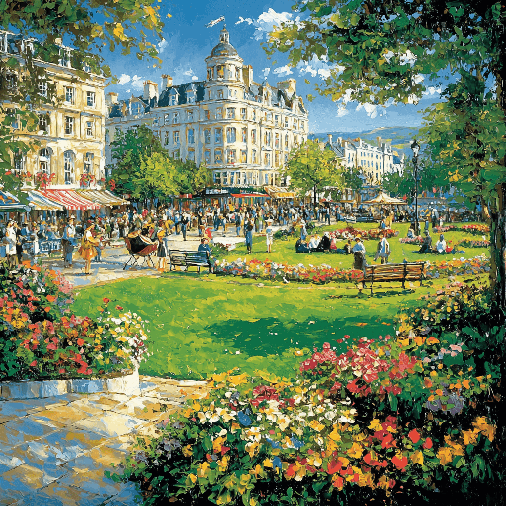 Galway's Eyre Square Paint By Number