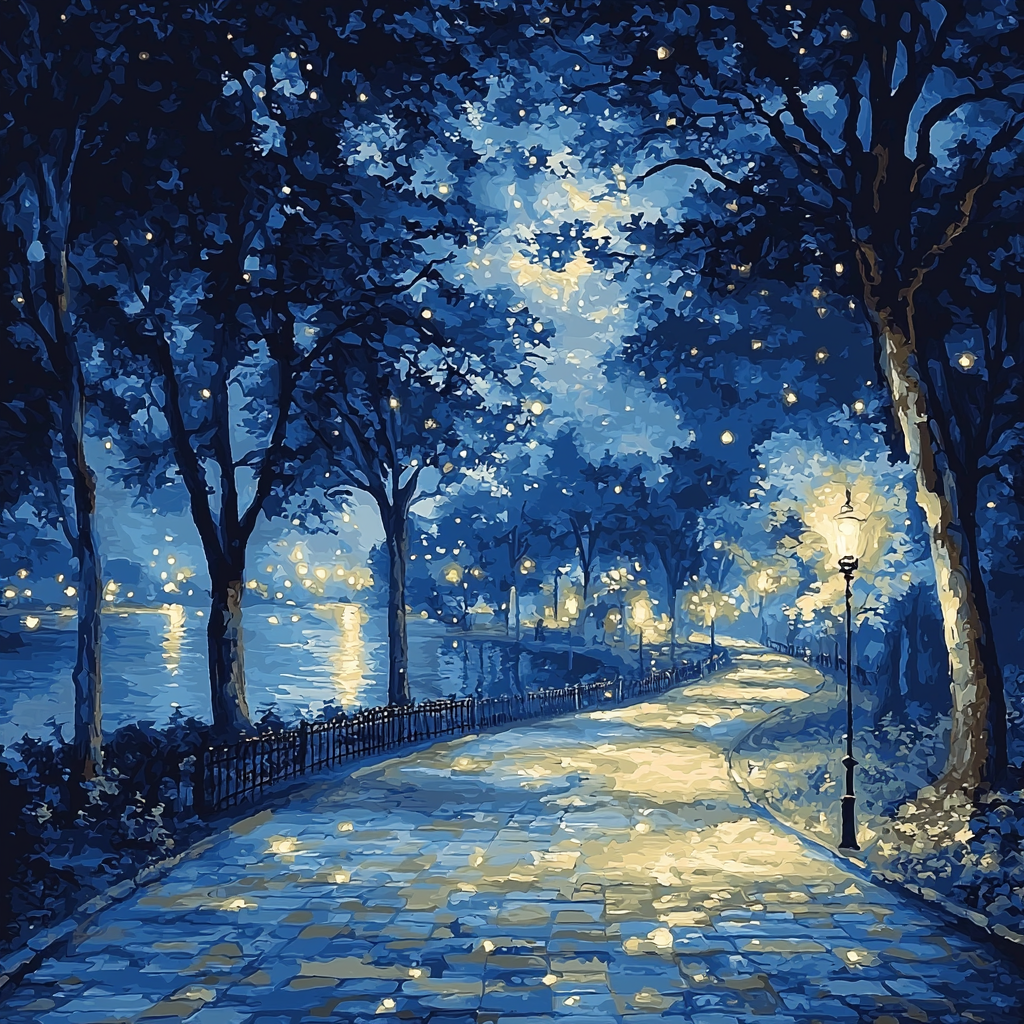 A Picnic Under The Stars Painting Number Kit