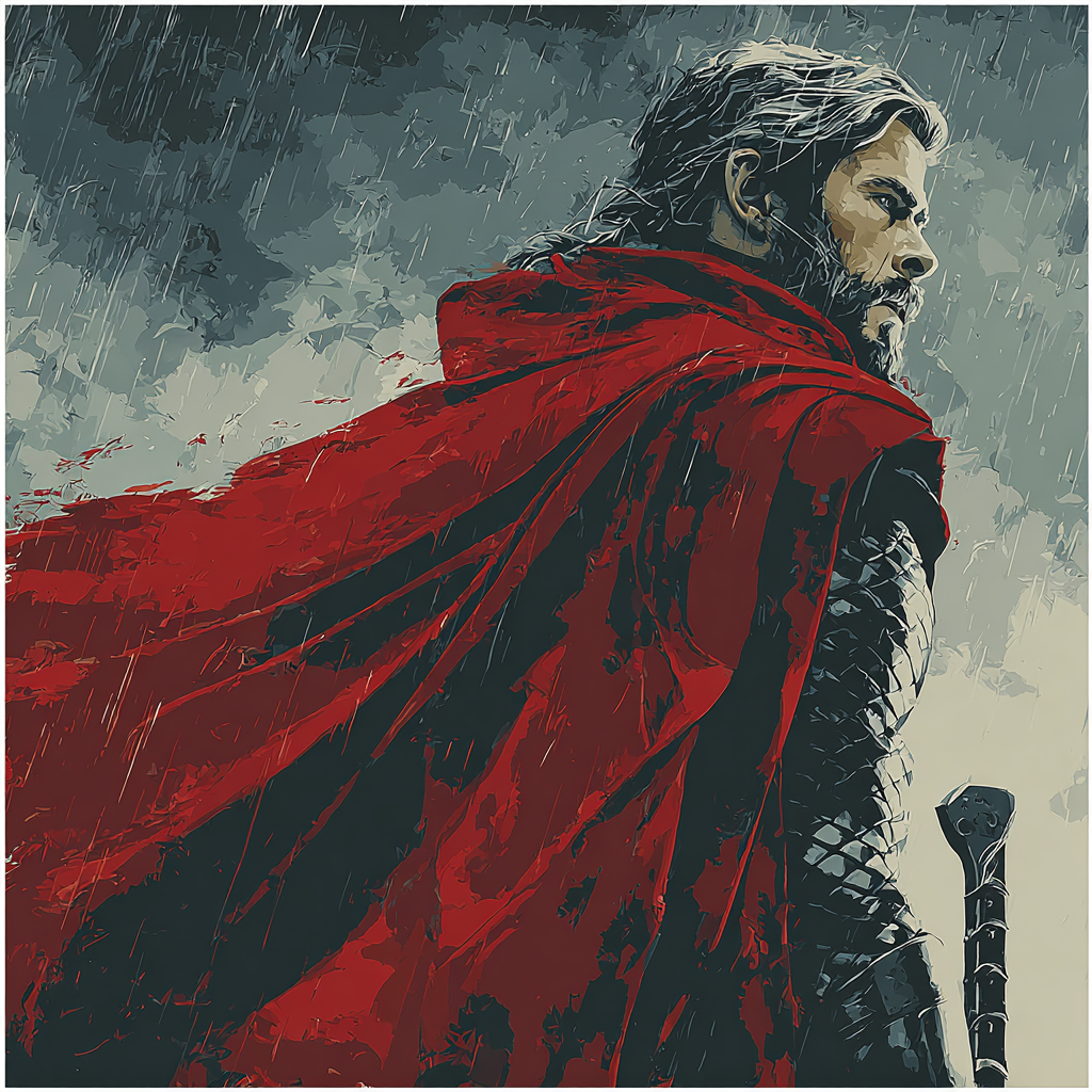 Chris Hemsworth: Tempest Of The Northern Sun Painting by numbers kit