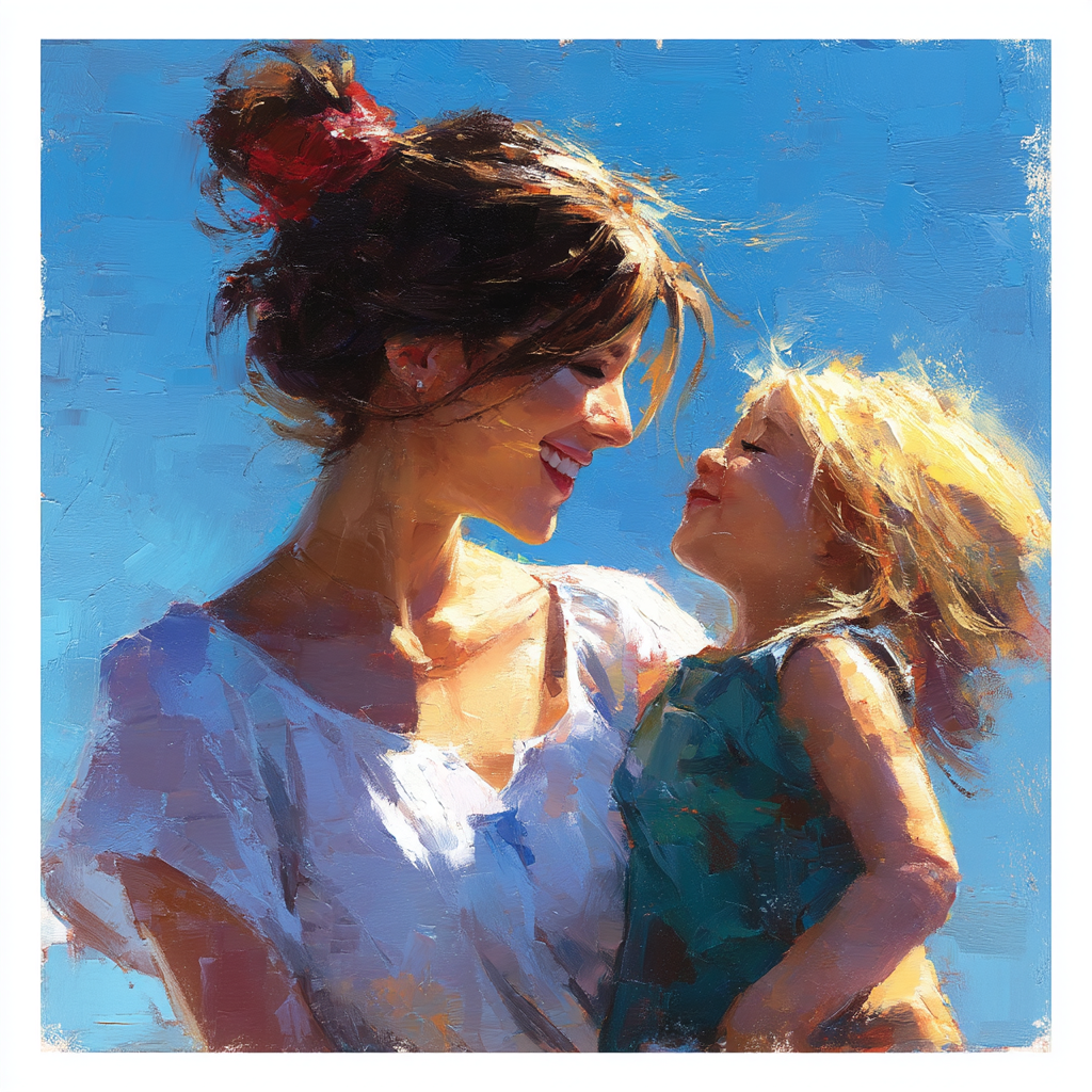 Warmth Of A Mother's Smile Numbered Painting Kits