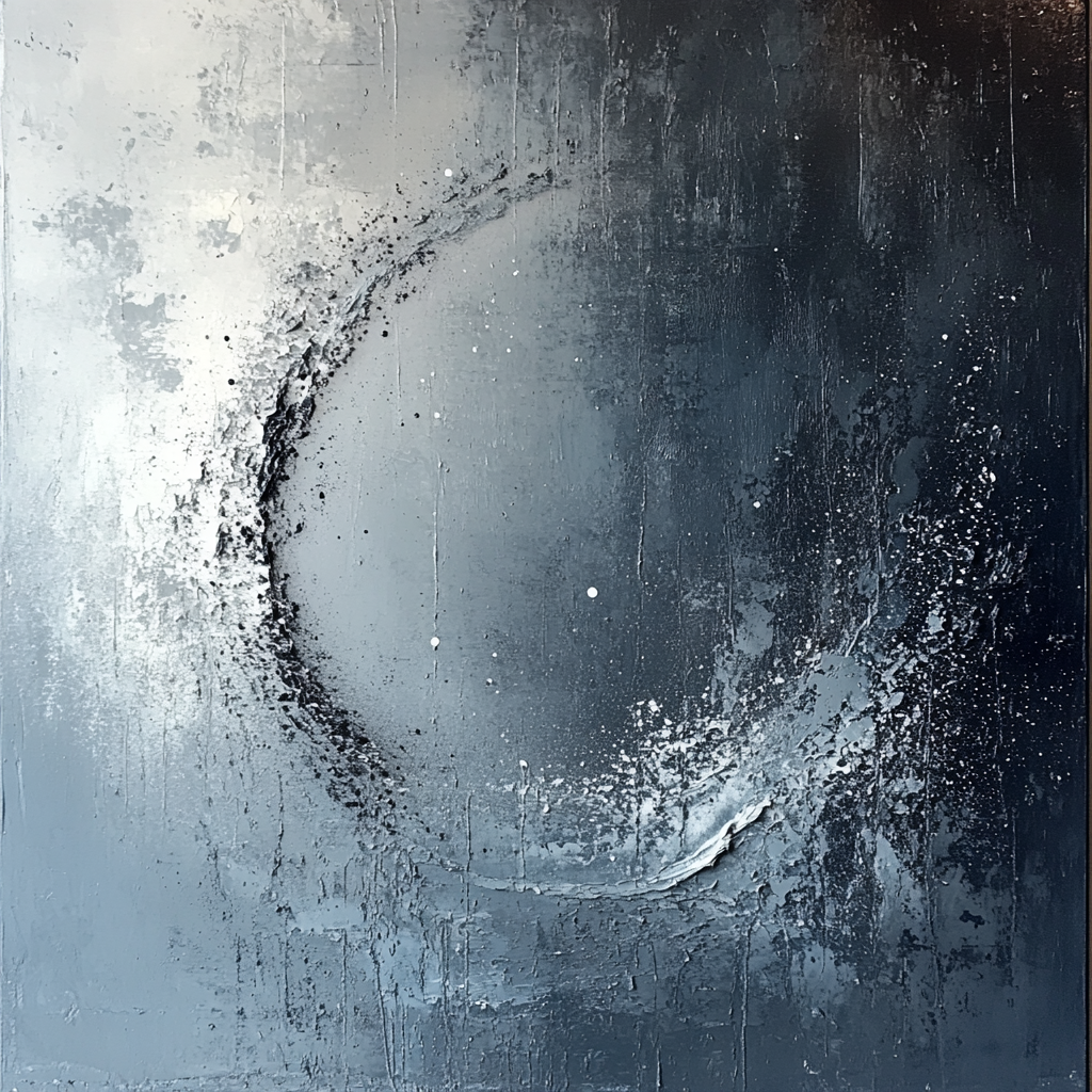 Jackson Pollock Inspired Lunar Tidal Field paint by color