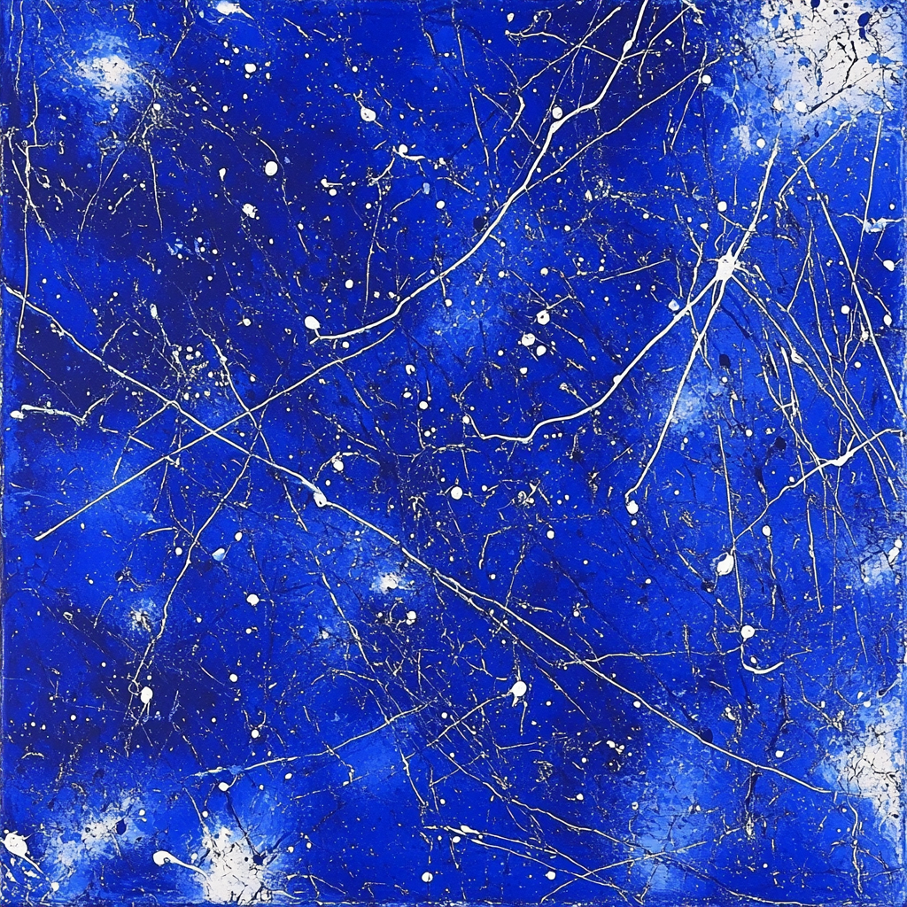 Jackson Pollock Inspired Electric Midnight Field Painting by numbers kit
