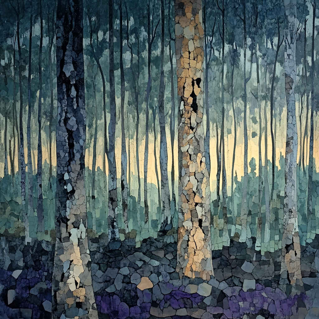 Max Ernst Inspired Surreal Forest Paint by numbers art