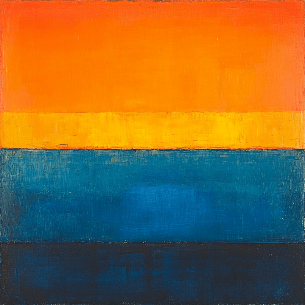 Mark Rothko Inspired Rothko's Urban Sunrise Paint By Number