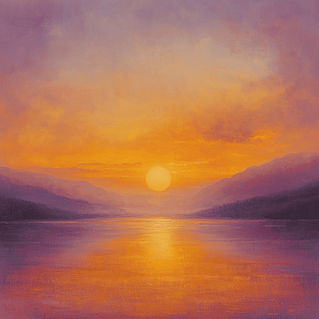 J.M.W. Turner Inspired Ethereal Sunset Paint By Numbers