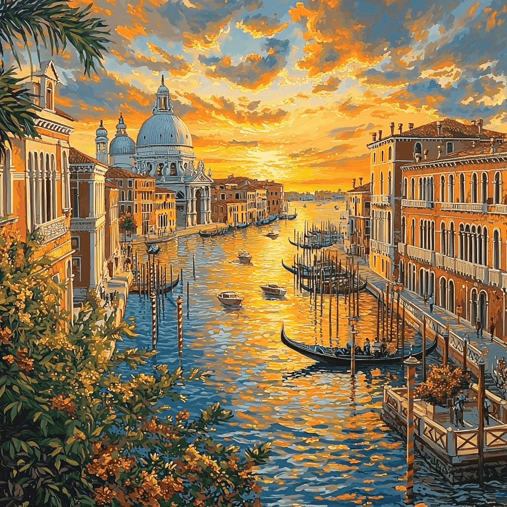 Canaletto Inspired Timeless Journey Painting Number Kit