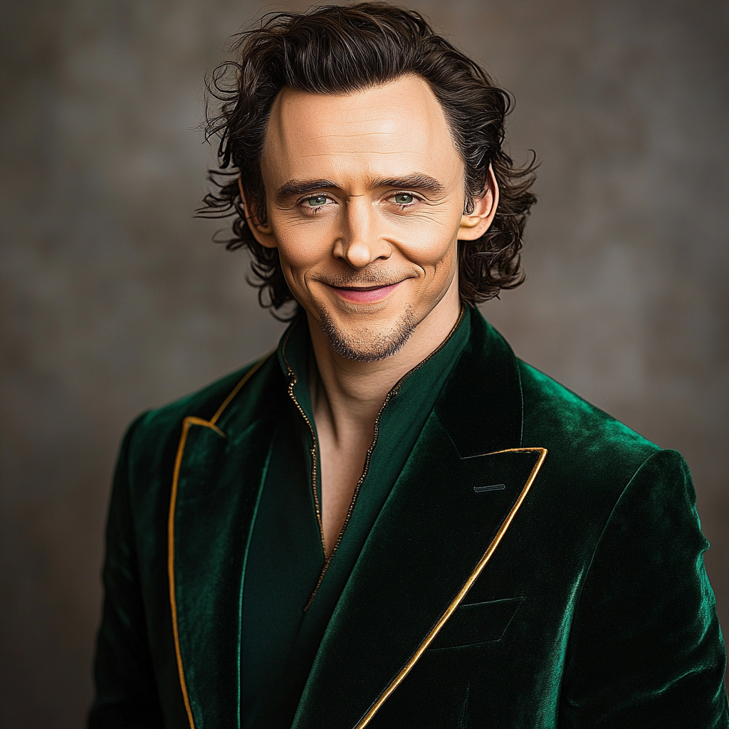 Tom Hiddleston: Crown Of Mischief And Velvet Shadows Number painting