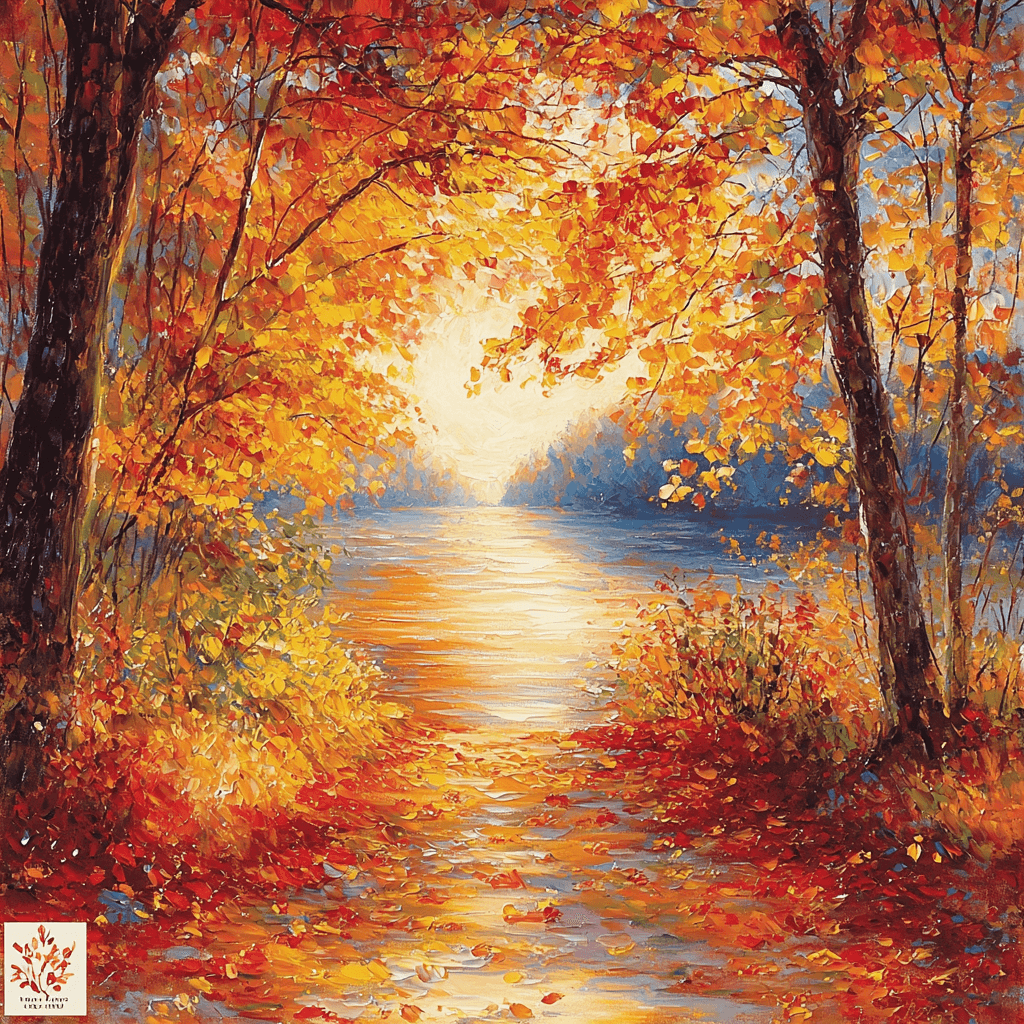 Renoir Inspired Rustling Autumn Leaves Numbered Painting Kits