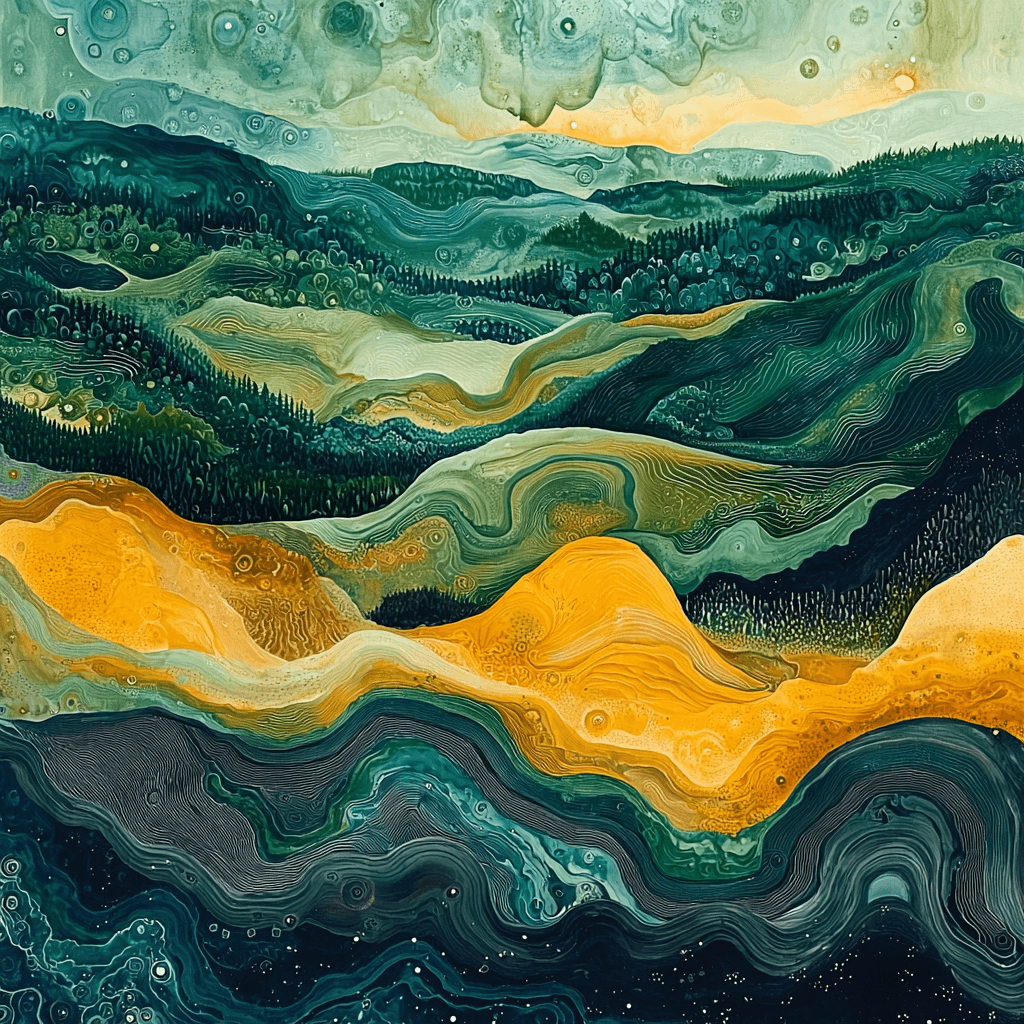 Max Ernst Inspired Mystical Landscapes Paint By Numbers Art