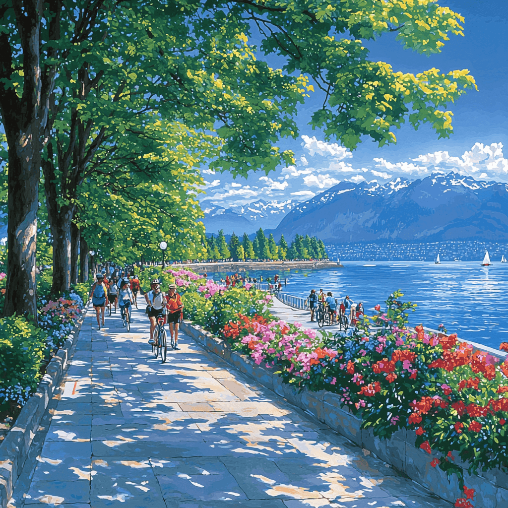 Vancouver Seawall - Canada Paint By Number