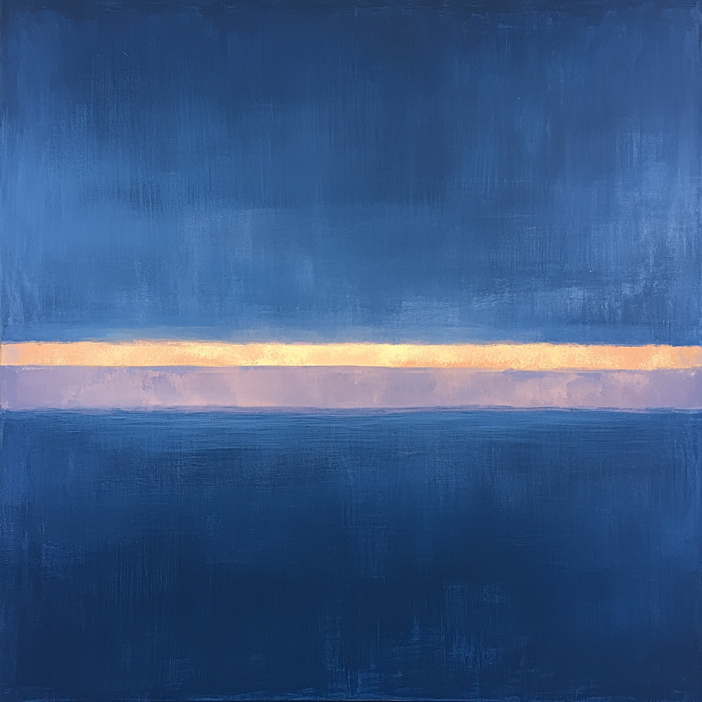 Mark Rothko Inspired Cosmic Tide Number painting