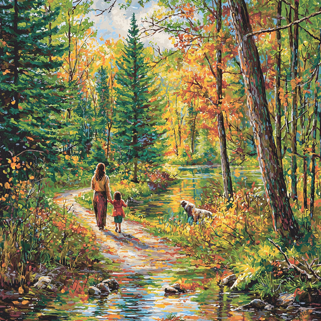 Mommy And Me In Nature Paint By Numbers Kits