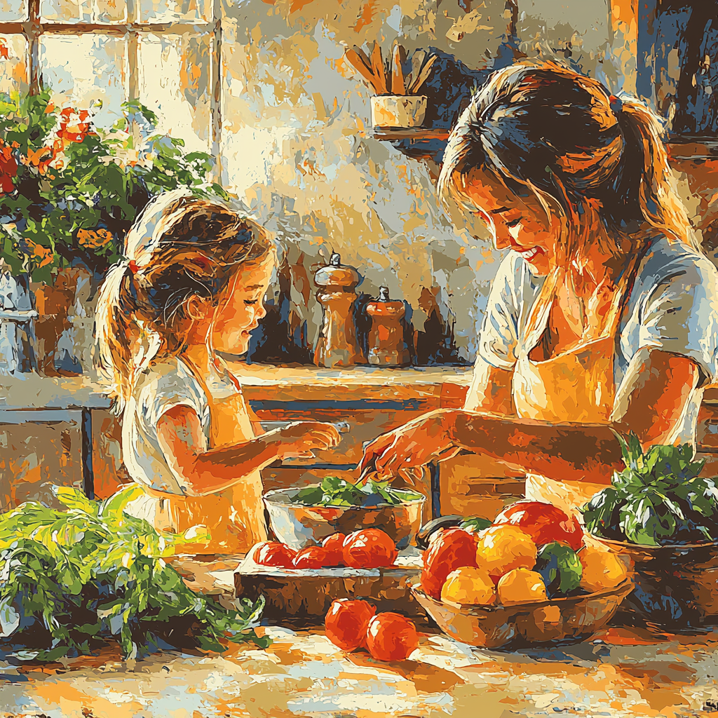 Mom's Kitchen Delights Numbered Painting Kits