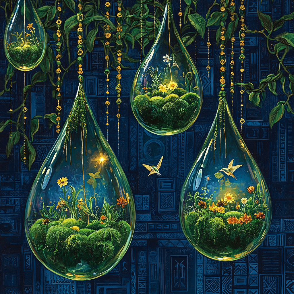 Frida Kahlo Inspired Teardrop Garden Numbered painting kits