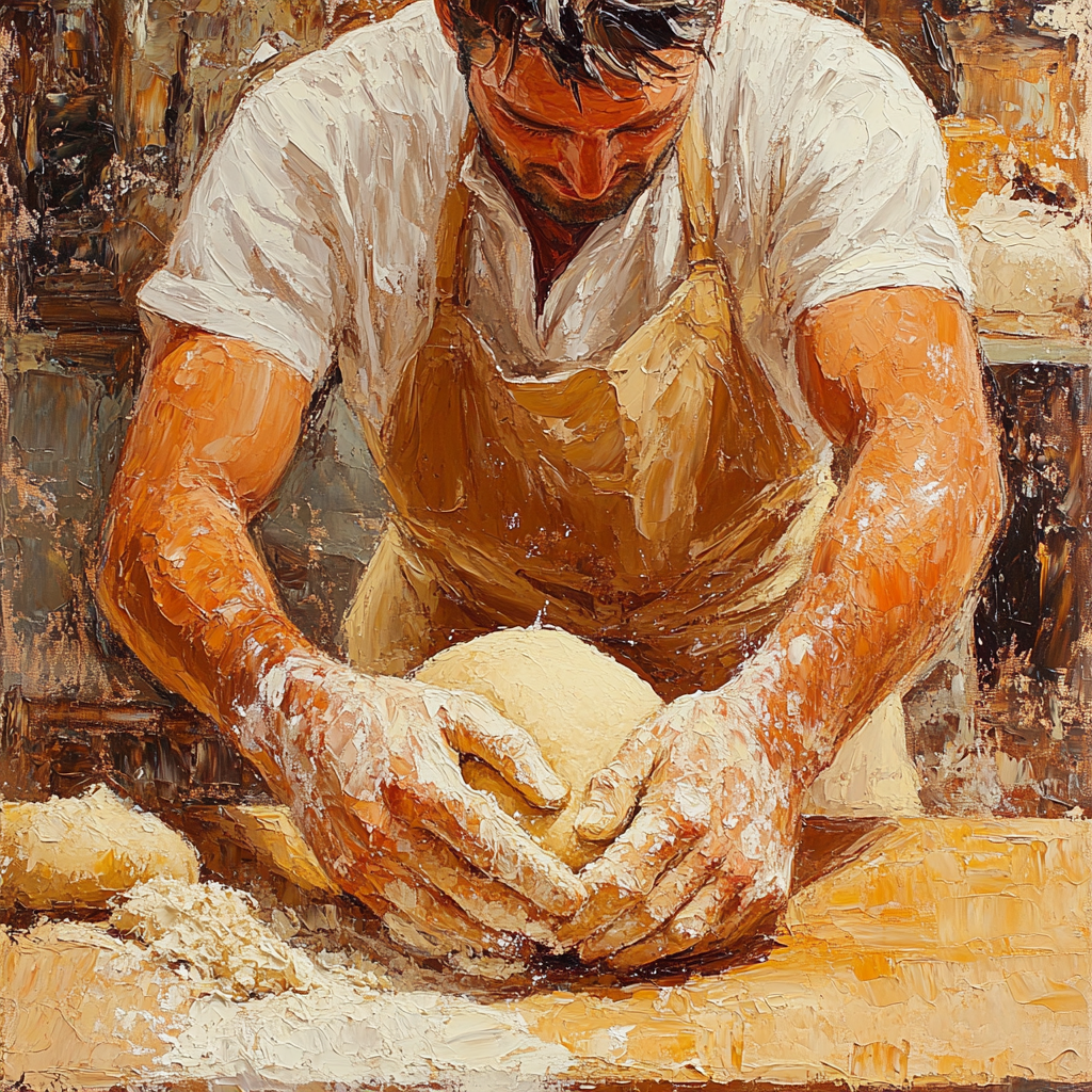 Lucian Freud Inspired Bakers Hands Paint by numbers kits
