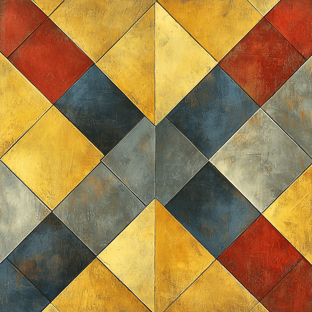 Paul Cézanne Inspired Radiant Geometry Numbered Painting Kits