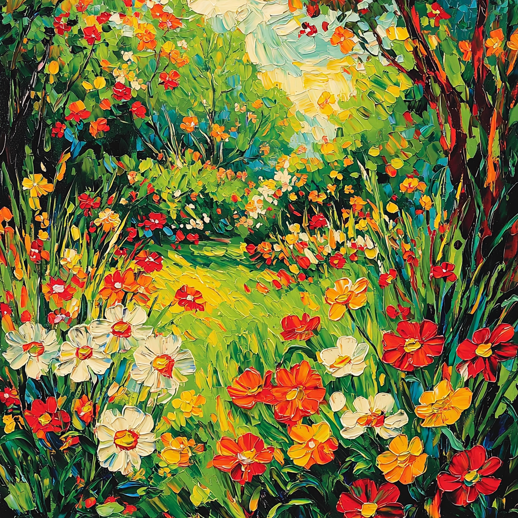Vincent Van Gogh Inspired Garden Of Harmony Paint By Number
