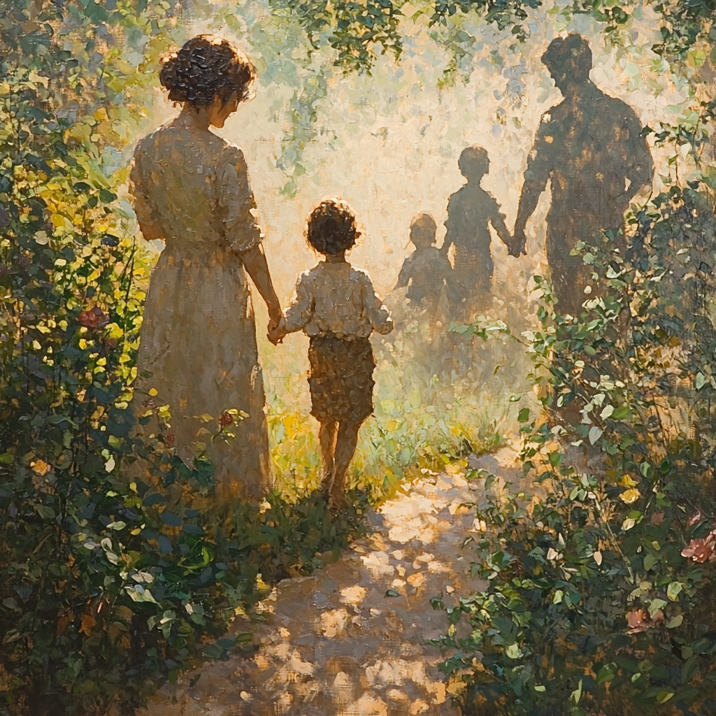 Holding Hands Through Time Painting Number Kit