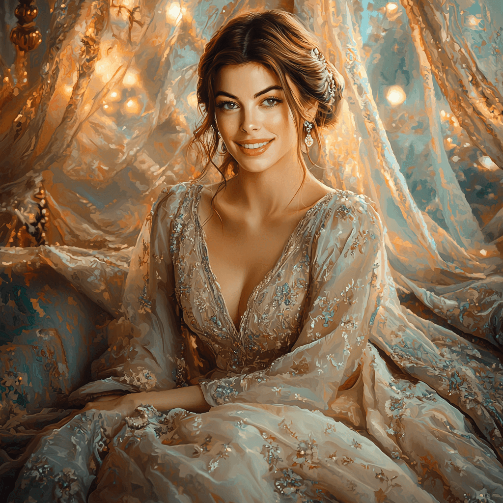 Anne Hathaway: The Versatile Star Of Glamour Number Painting