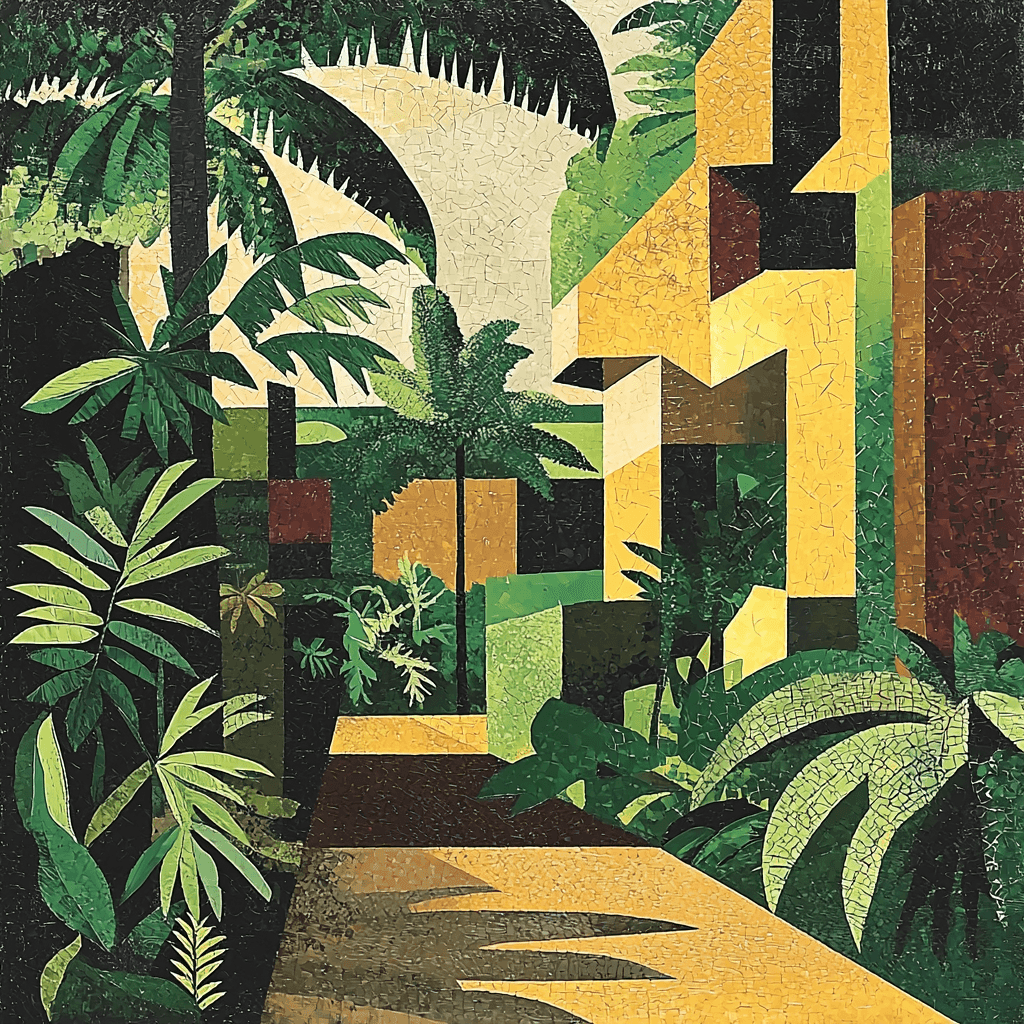 Pablo Picasso Inspired Cubist Jungle Serenity Paint By Numbers Kits